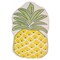 Northlight 18" Green and Yellow Pineapple Shaped Plush Fleece Throw Pillow